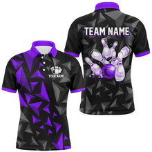 Load image into Gallery viewer, Custom Polo Shirts For Men And Women Purple Bowling Team League Jersey Bowler BDT500