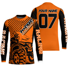 Load image into Gallery viewer, Custom Quad Bike Jersey Kid Men Women Upf30+ Orange ATV Motocross Shirt Extreme Rider PDT841