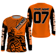 Load image into Gallery viewer, Custom Quad Bike Jersey Kid Men Women Upf30+ Orange ATV Motocross Shirt Extreme Rider PDT841