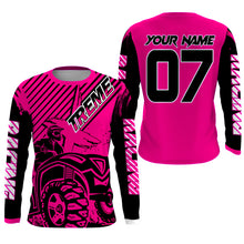 Load image into Gallery viewer, Custom Quad Bike Jersey Kid Men Women Upf30+ Pink ATV Motocross Shirt Extreme Rider PDT841