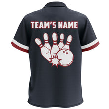 Load image into Gallery viewer, Kid Bowling Shirts Custom Kid Bowling Jersey Patriotic Bowling Polo Shirt For Team BDT513