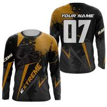 Load image into Gallery viewer, Dirt Bike Jersey Men Kid Women UPF30+ Custom Orange MX Riding Shirt Extreme Motocross Off-Road PDT605