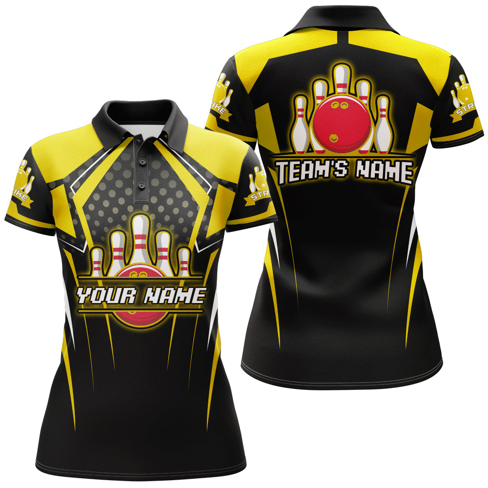 Personalized Bowling Jersey For Women Bowling Polo Shirt For Team Strike BDT271