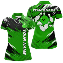 Load image into Gallery viewer, Custom Bowling Jersey for Men &amp; Women Flame Green Bowling Polo Shirt Team League BDT556