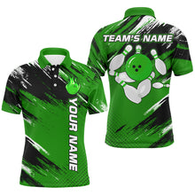 Load image into Gallery viewer, Custom Bowling Jersey for Men &amp; Women Flame Green Bowling Polo Shirt Team League BDT556