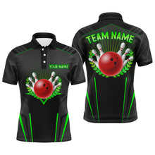 Load image into Gallery viewer, Personalized Bowling Jersey For Men Bowling Team League Shirts Custom Bowling Polo Shirt BDT378