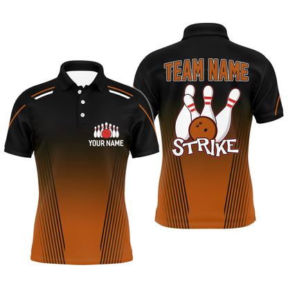 Strike Bowling Shirts For Men Custom Bowling Polo Shirts Team League Bowling Jerseys BDT346