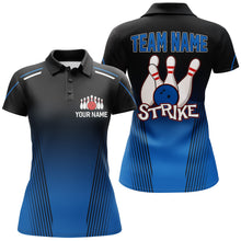 Load image into Gallery viewer, Strike Bowling Shirts For Women Custom Bowling Polo Shirts Team League Bowling Jerseys BDT346
