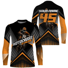 Load image into Gallery viewer, Custom Motocross Riding Jersey Men Women Kid Upf30+ Orange MX Dirt Bike Shirt Off-Road Jersey PDT673