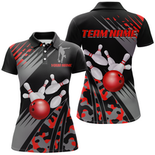 Load image into Gallery viewer, Custom Bowling Jerseys Men Women Bowling Shirt Red Camo Bowling Team Shirt Polo BDT595