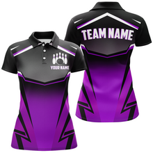 Load image into Gallery viewer, Custom Bowling Shirts Men &amp; Women Purple Bowling Team Jersey Unisex Polo Bowling Uniform BDT530