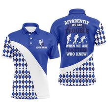 Load image into Gallery viewer, Apparently We Are Trouble When We Are Together Who Knew Bowling Polo Shirt For Men BDT188