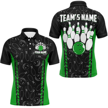 Load image into Gallery viewer, Custom Bowling Jersey For Men Seamless Pattern Bowling Shirt Team Bowling Polo Shirt BDT302