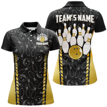 Load image into Gallery viewer, Custom Bowling Jersey For Women Seamless Pattern Bowling Shirt Team Bowling Polo Shirt BDT302