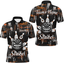 Load image into Gallery viewer, Strike Bowling Jersey For Men Custom Funny Bowling Shirt Team League Bowling Polo Shirt BDT322