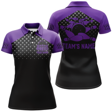 Load image into Gallery viewer, Custom Bowling Shirts With Name Bowling Team Jersey For Women Bowling Polo Shirt League BDT329