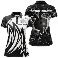 Load image into Gallery viewer, Custom Black&amp;White Bowling Jersey Team League Bowling Polo Shirts Men And Women BDT522