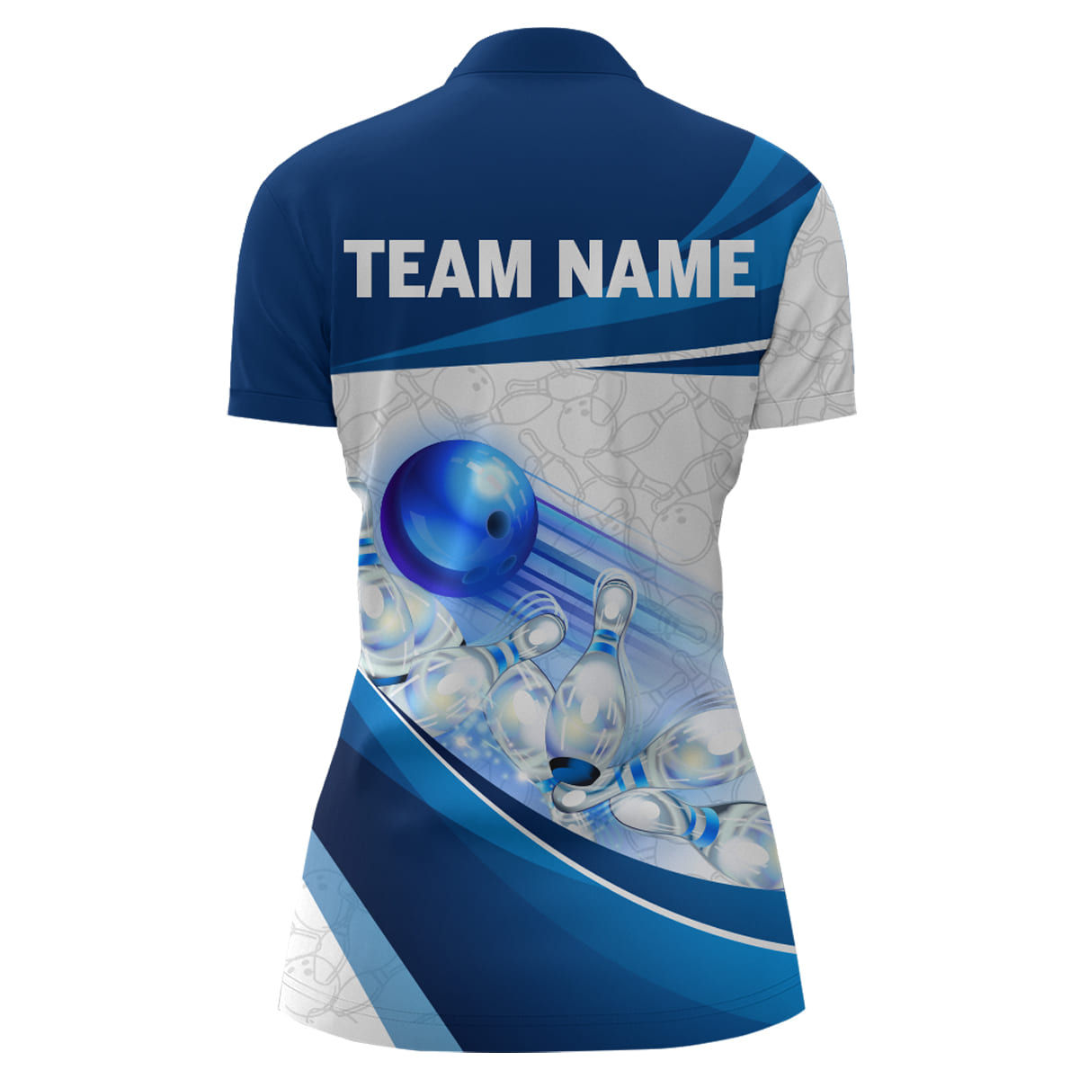 Custom Bowling Shirt For Women Navy Bowling Team Jersey Custom 3D Bowling Quarter-Zip Shirts BDT300