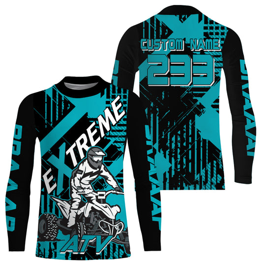 Kid Women Men ATV Motocross Jersey UPF30+ Custom Quad Bike Shirt Extreme Off-Road PDT842