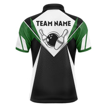 Load image into Gallery viewer, Personalized Bowling Shirt For Men Custom Bowling Polo Shirt Green Bowling Jersey BDT252