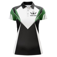 Load image into Gallery viewer, Personalized Bowling Shirt For Women Custom Bowling Polo Shirt Green Bowling Jersey BDT252