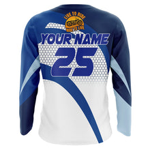 Load image into Gallery viewer, Motocross Jersey Blue UPF30+ Dirt Bike Racing shirt Off-Road Adult Kid Motorcycle XM17