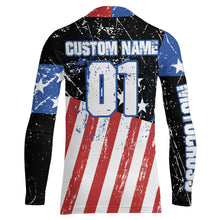 Load image into Gallery viewer, Patriotic Motocross Racing Jersey Kid Adult Dirt Bike Shirt American Flag Riding Shirt XM326