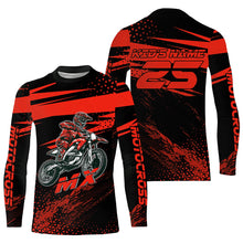 Load image into Gallery viewer, Red Motocross Racing Jersey Upf30+ Dirt Bike Shirt Motorcycle Off-Road MX Jersey XM290