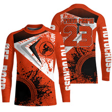 Load image into Gallery viewer, Motocross Jersey Orange Custom Dirt Bike Shirt For Kid Men Women Off-road Racing Shirt XM311