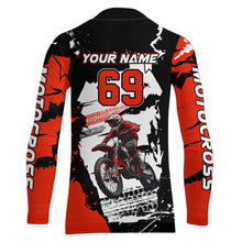 Load image into Gallery viewer, Dirt Bike Racing Jersey Red Upf30+ Motocross Shirt Men Kid Women Off-Road Jersey XM281