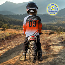 Load image into Gallery viewer, Dinosaur ATV Motocross Racing Jersey ATV Riding Shirt Orange Quad Jersey for Adult Kid MX126