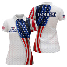 Load image into Gallery viewer, American Flag Golf Polo Shirt Custom Men Women Golf Shirts US Flag Golf Polo Shirt MMG36