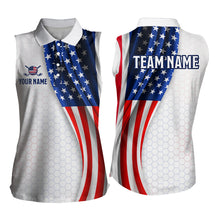 Load image into Gallery viewer, American Flag Golf Polo Shirt Custom Men Women Golf Shirts US Flag Golf Polo Shirt MMG36