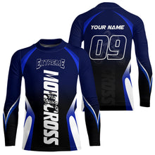 Load image into Gallery viewer, Custom Blue Motocross Jersey for Men Kid Women Racing Dirt Bike Off-road Shirt XM338