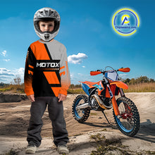 Load image into Gallery viewer, Orange Motocross Racing Jersey Custom Dirt Bike Shirt for Kid Women Men Off Road XM371