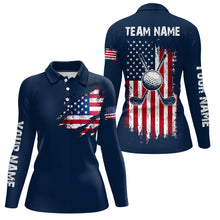 Load image into Gallery viewer, Custom American Flag Golf Polo Shirt Patriotic US Golf Polo for Men Women MMG17
