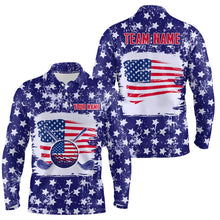 Load image into Gallery viewer, Custom American Flag Golf Polo Shirt for Men Women Patriotic US Golf Polo Shirts MMG19