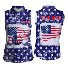 Load image into Gallery viewer, Custom American Flag Golf Polo Shirt for Men Women Patriotic US Golf Polo Shirts MMG19