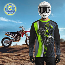 Load image into Gallery viewer, Green Motocross Jersey Custom Dirt Bike Jersey for Men Kid Women Off Road Shirts XM357