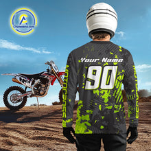 Load image into Gallery viewer, Green ATV Motocross Racing Jersey Custom ATV Shirts Kid Women Men Quad Jersey MX136