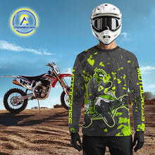 Load image into Gallery viewer, Green ATV Motocross Racing Jersey Custom ATV Shirts Kid Women Men Quad Jersey MX136