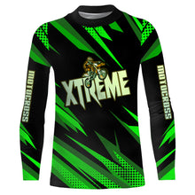 Load image into Gallery viewer, Motocross Jersey Kid Men Women Green Upf30+ MX Racing Dirt Bike Shirt Extreme Off-Road XM31