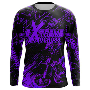 Motocross Racing Jersey Purple Upf30+ Men Women Kid Dirt Bike Shirt Motorcycle Jersey XM200