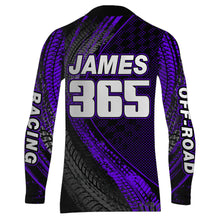 Load image into Gallery viewer, Dirt Bike Jersey Men Kid Women Upf30+ Purple Motocross Shirt Racing Off-Road Shirt XM203