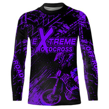 Load image into Gallery viewer, Motocross Racing Jersey Purple Upf30+ Men Women Kid Dirt Bike Shirt Motorcycle Jersey XM200