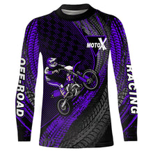 Load image into Gallery viewer, Dirt Bike Jersey Men Kid Women Upf30+ Purple Motocross Shirt Racing Off-Road Shirt XM203