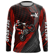 Load image into Gallery viewer, Dirt Bike Jersey Men Kid Women Upf30+ Red Motocross Shirt Racing Off-Road Shirt XM203