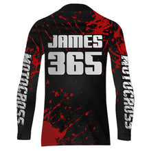 Load image into Gallery viewer, Red Motocross Racing Jersey Men Kid Upf30+ Dirt Bike Riding Shirt Off-Road MX Jersey XM239