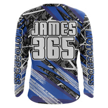 Load image into Gallery viewer, Motocross Jersey Blue UPF30+ Youth Adult Racing Dirt Bike Shirt Off-Road Long Sleeves XM116