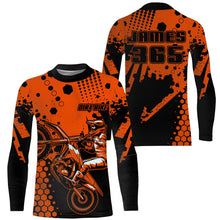 Load image into Gallery viewer, Dirt Bike Jersey UPF30+ Men Women Youth Motocross Shirt Orange MX Racing Shirt XM205